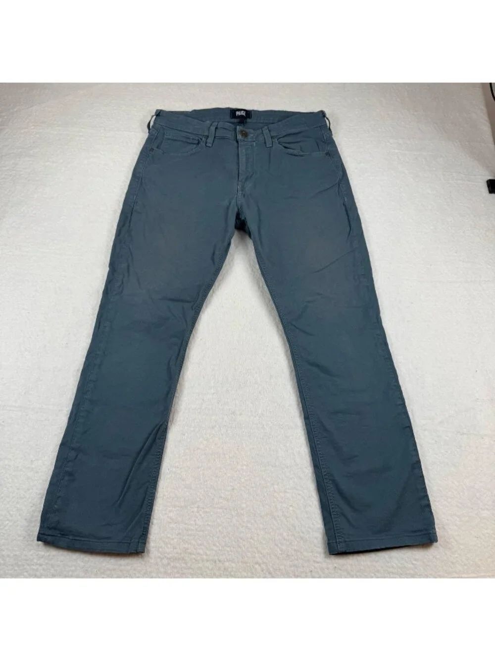 Paige Federal Jeans Mens Size 32x26 Blue Slim Straight Stretch Denim Casual